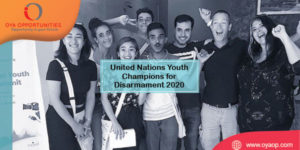 United Nations Youth Champions for Disarmament 2020