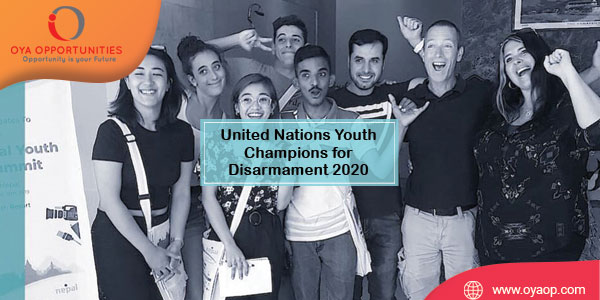 United Nations Youth Champions for Disarmament 2020