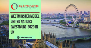 Westminster Model United Nations (WestMUN) 2020 in UK