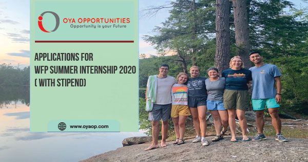 Applications for WFP Summer Internship 2020( with stipend)