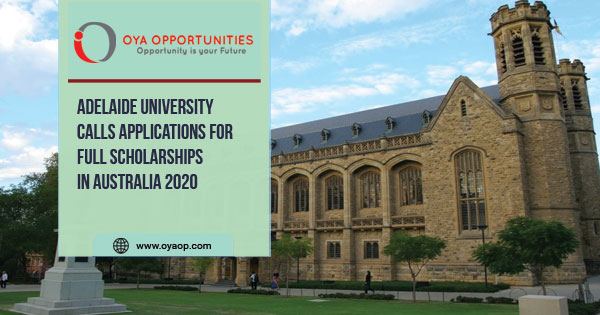 Adelaide University China Fee Scholarships in Australia
