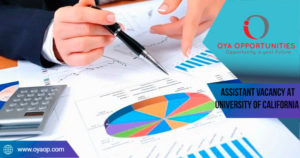 Vacancy for Financial Assistant at University of California