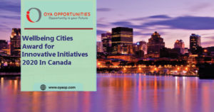 Wellbeing Cities Award for Innovative Initiatives 2020