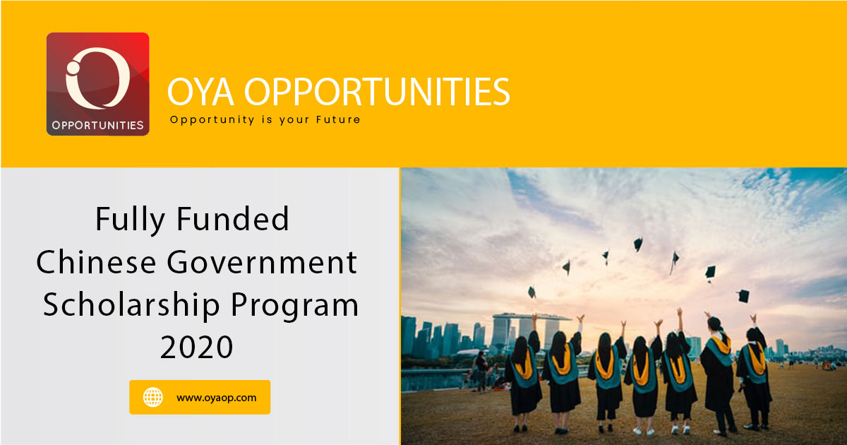 Chinese Government Scholarships Program 2020