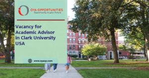 Vacancy for Academic Advisor in Clark University USA