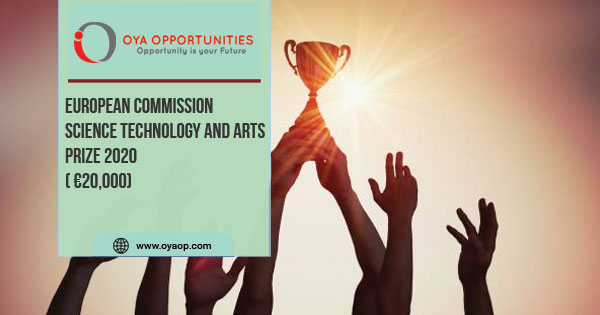 Science Technology and Arts Prize 2020 ( €20,000)