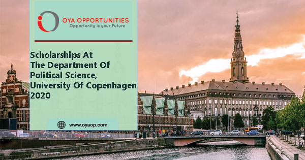 Scholarships At The Department Of Political Science, University Of Copenhagen 2020