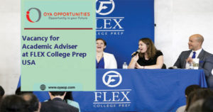 Vacancy for Academic Adviser at FLEX College Prep USA