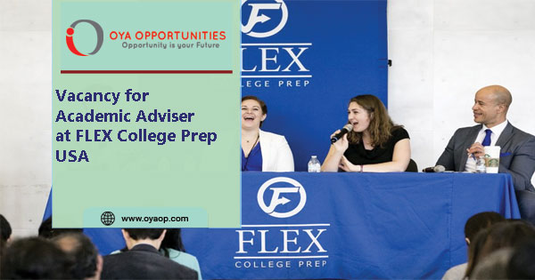 Vacancy for Academic Adviser at FLEX College Prep USA