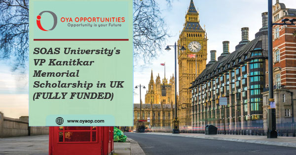 The V P Kanitkar Memorial Scholarships
