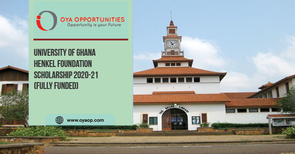 University of Ghana Henkel Foundation Scholarship 2020-21