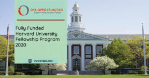 Fully Funded Harvard University Fellowship Program 2020