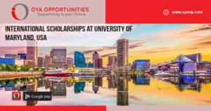 nternational scholarships at University of maryland, USA