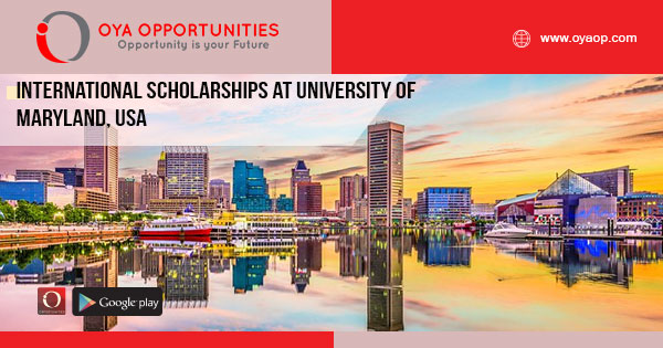 nternational scholarships at University of maryland, USA