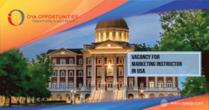 Vacancy for marketing instructor in USA