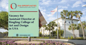Vacancy for Assistant Director at Ringling College of Art and Design in USA
