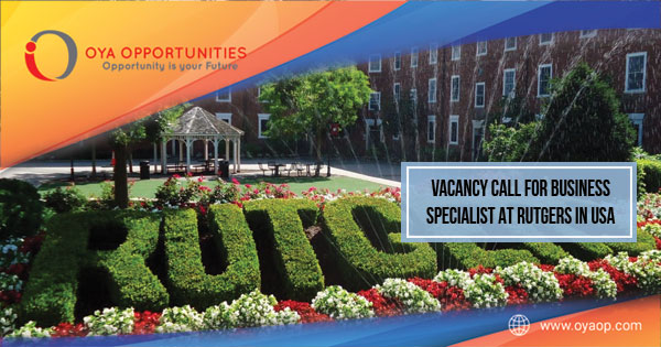 Vacancy Call For Business Specialist At Rutgers In USA