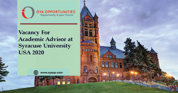 Vacancy For Academic Advisor at Syracuse University in United States