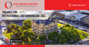 Vacancy for Instructional Lab Coordinator