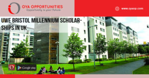 UWE Bristol Millennium Scholarships, 2020 in UK