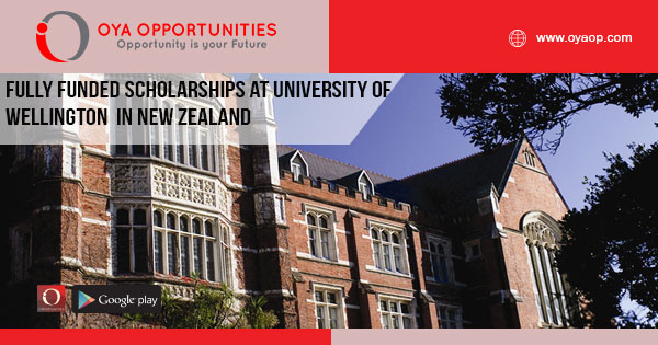 Fully Funded Scholarships at University of Wellington in New Zealand