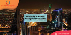 2020 Internship at Islamic Development Bank