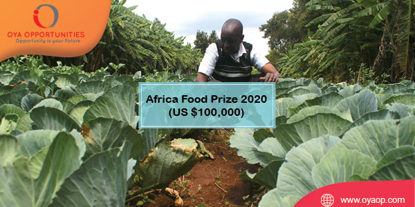 Africa Food Prize 2020 (US $100,000)
