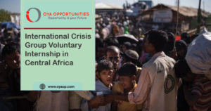 International Crisis Group Voluntary Internship in Central Africa