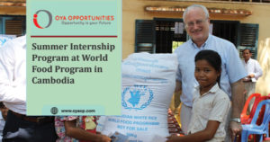 Internship Program at WFP in Cambodia