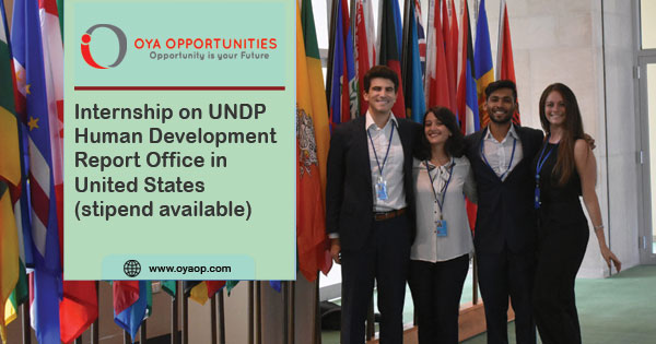 Internship on UNDP Human Development Report Office in United States (stipend available)