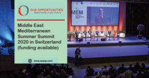 Middle East Mediterranean Summer Summit 2020 in Switzerland