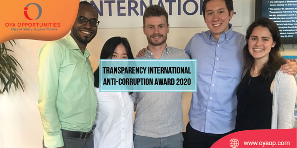 Transparency International Anti-Corruption Award 2020
