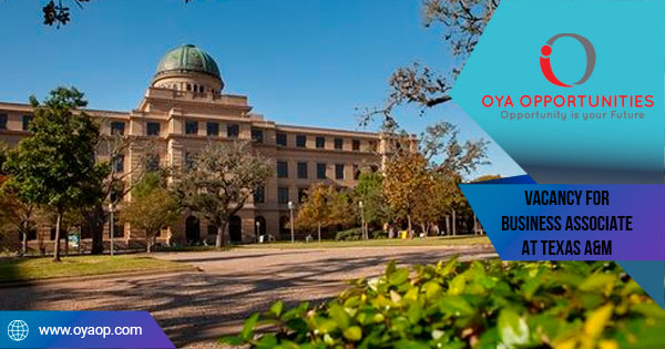 Vacancy for Business Associate at Texas A&M University in USA