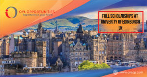 Full Scholarships in UK at University of Edinburgh
