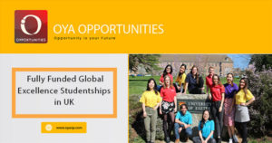Global Excellence Studentship 2020 in UK