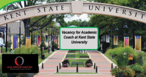 vacancy for academic coach at kent state university in USA