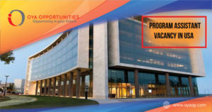 vacancy for program assistant in usa
