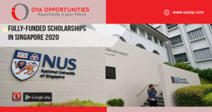 Fully-Funded scholarships in Singapore 2020