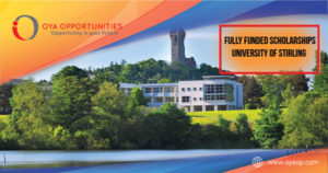 Fully Funded Scholarships in UK-University of Stirling