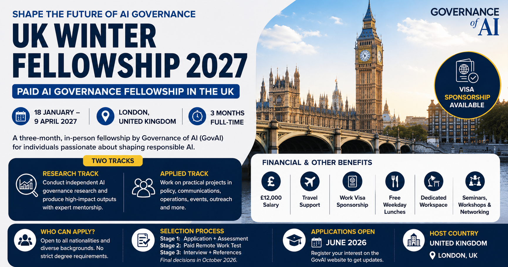 AI Governance Fellowship in UK 2027 (Fully Funded)