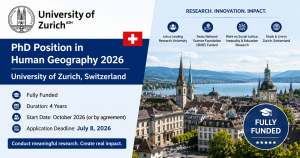 Scholarship in University of Zurich (Fully Funded)