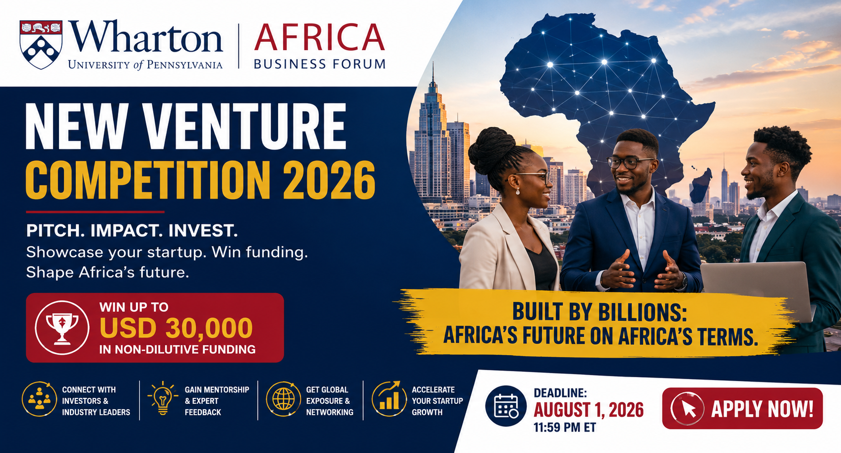 Wharton Africa Business Forum New Venture Competition 2026 | Win Funding for Your Startup