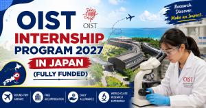 OIST Internship Program 2027 in Japan (Fully Funded)