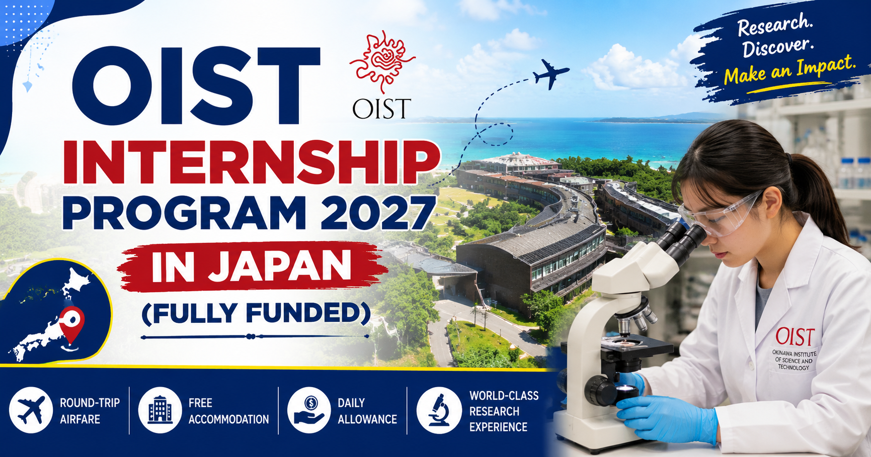OIST Internship Program 2027 in Japan (Fully Funded)