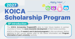 KOICA Scholarship Program 2027 in South Korea (Fully Funded)