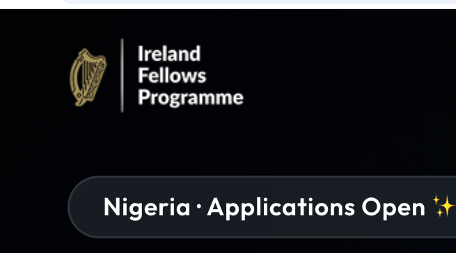 Ireland Fellows Programme 2027–2028 in Ireland (Fully Funded Master's Scholarship for Nigerian Professionals)