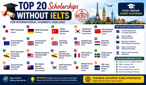 Top 20 Scholarships Without IELTS for International Students (2026/2027)