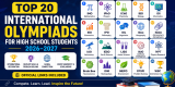 Top 20 International Olympiads for High School Students in 2026–2027