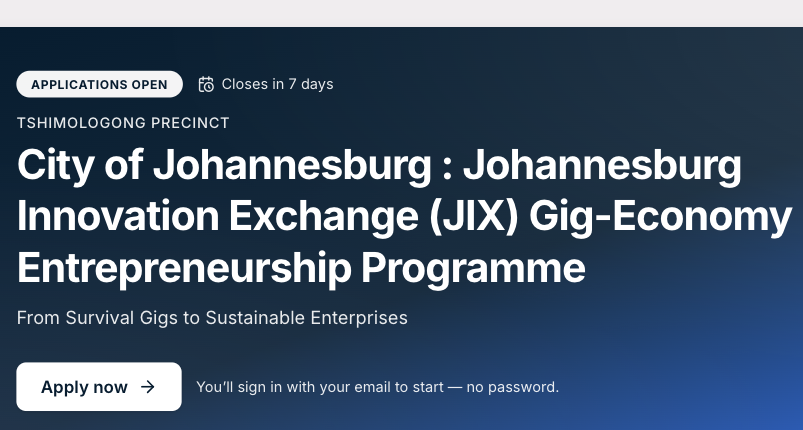 Fully Funded Innovation & Entrepreneurship Program in South Africa