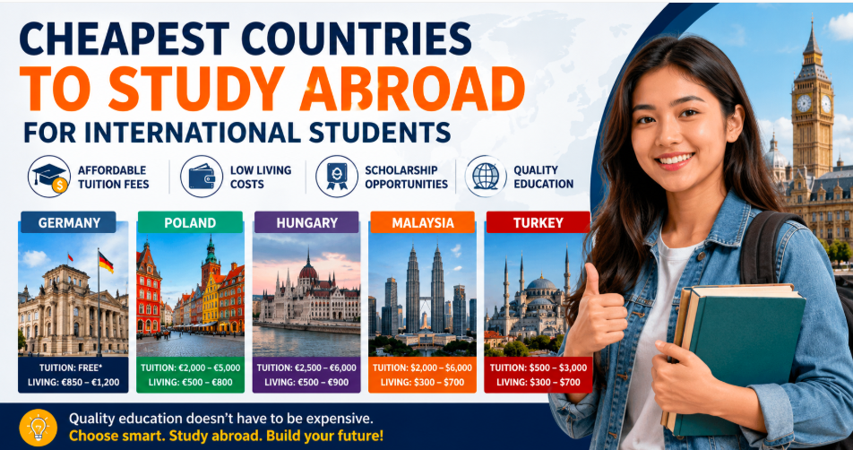 Cheapest Countries to Study Abroad for International Students in 2027
